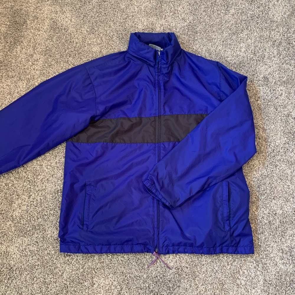 Blue Charles River Wind Breaker and Rain Resistant Jacket